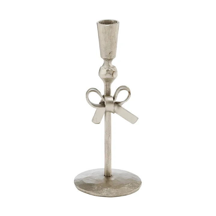 Świecznik Imelia - Srebrny, Ø5,5xH14,5 cm - Lene Bjerre
