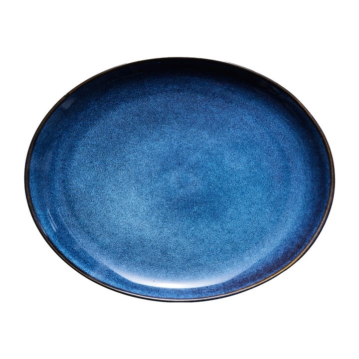 Talerz owalny Amera 29x22,5 cm - Niebieski - Lene Bjerre