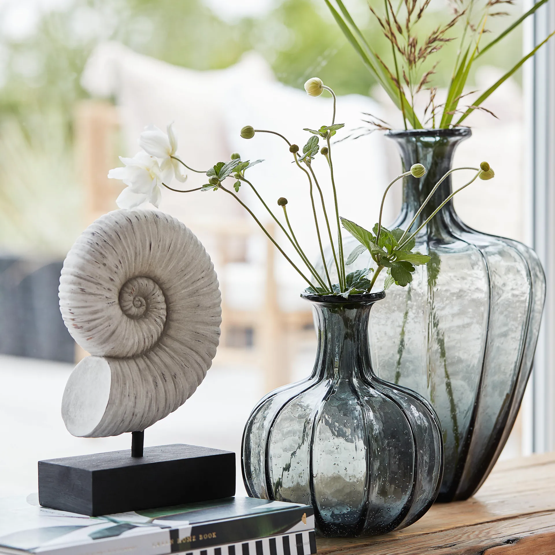 Wazon Miyanne 34,5 cm, Smoked grey Lene Bjerre