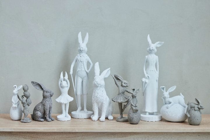 Zajączek wielkanocny Semina siedzący 17,2 cm, White Lene Bjerre