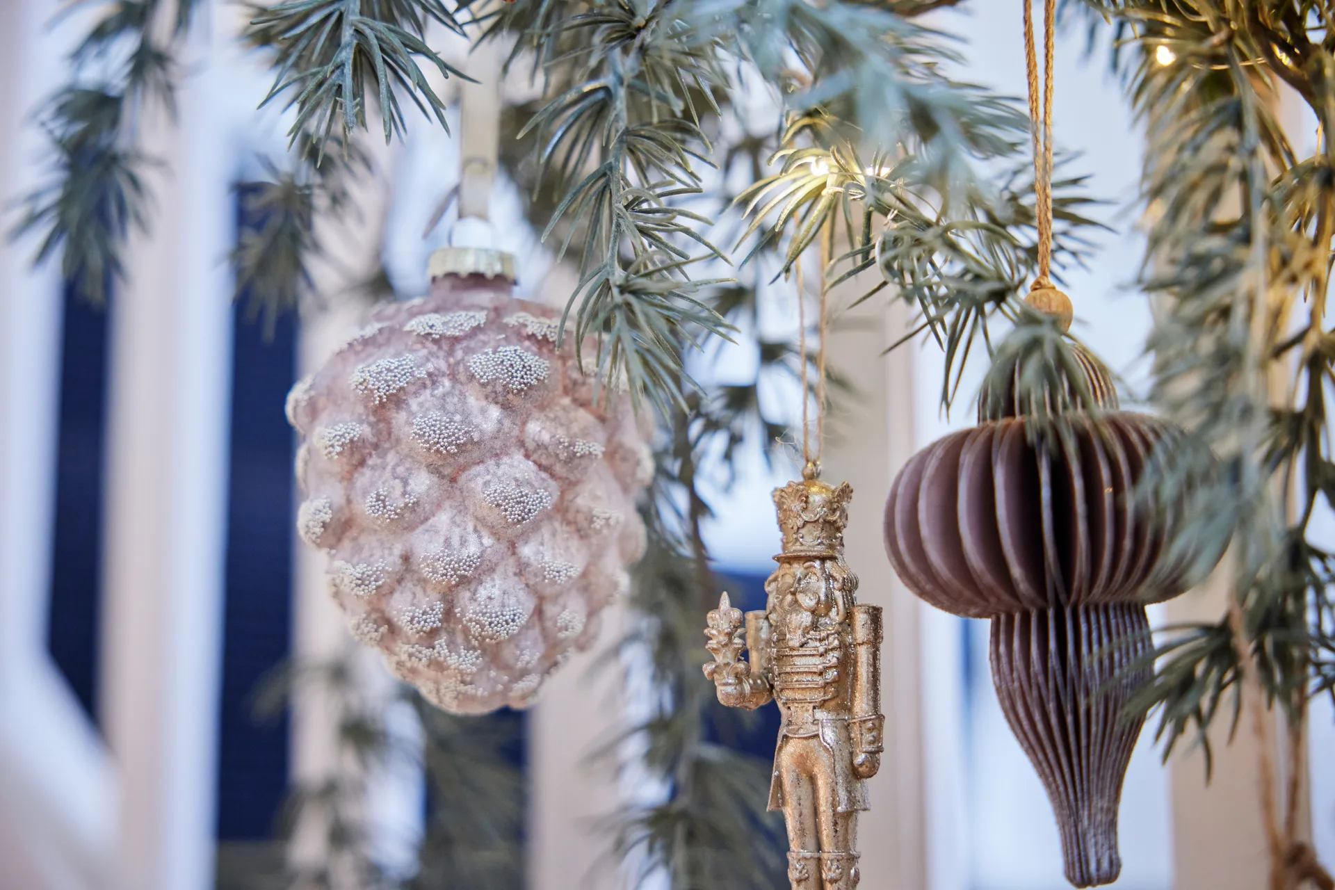 Zawieszka dekoracyjna Paline 10 cm, Dark rose-silver Lene Bjerre