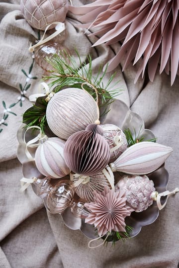 Zawieszka dekoracyjna Paline Ø10 cm - Dark rose-silver - Lene Bjerre
