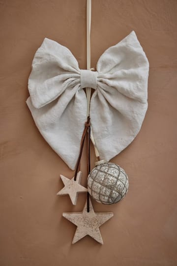 Zawieszka świąteczna Elina gwiazda 10 cm - Linen - Lene Bjerre