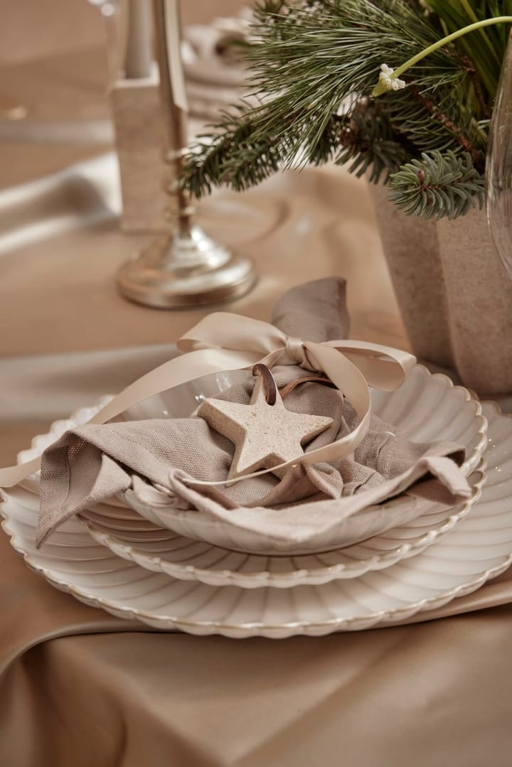 Zawieszka świąteczna Elina gwiazda 6,5 cm, Linen Lene Bjerre