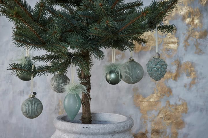 Zawieszka świąteczna Norille szyszka 10 cm, Dusty Green Lene Bjerre