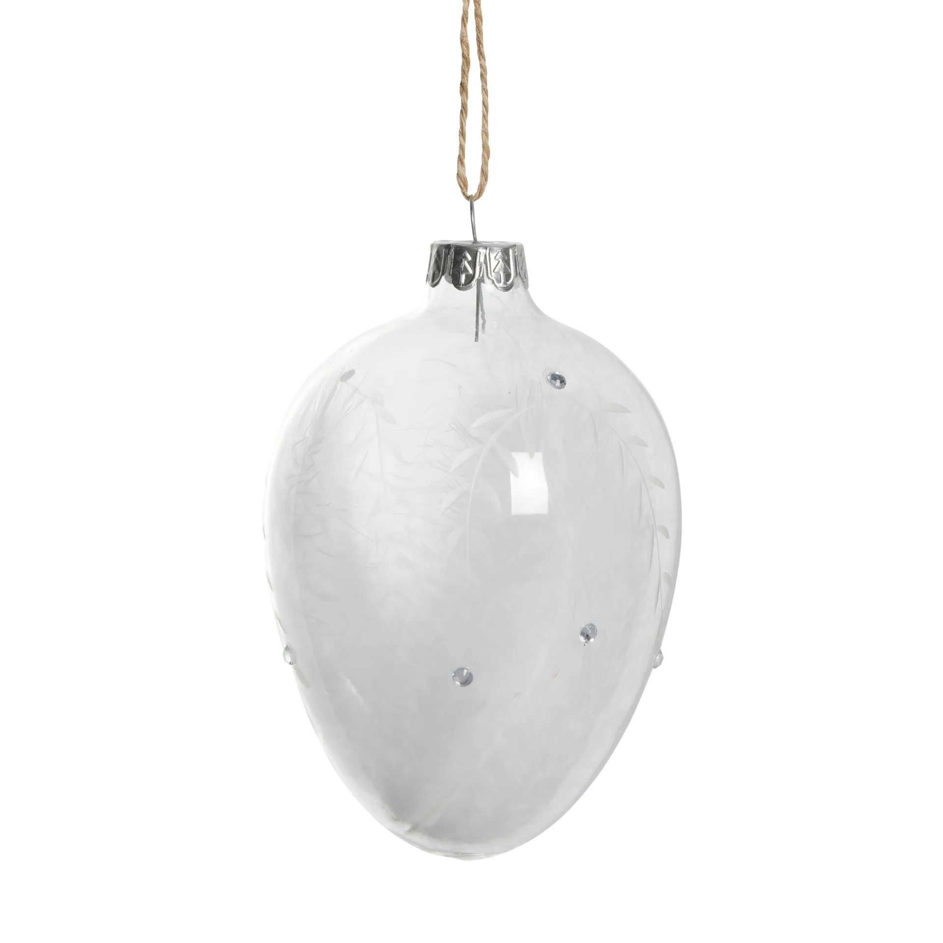 Zawieszka wielkanocna Estille 12 cm, Clear-white Lene Bjerre