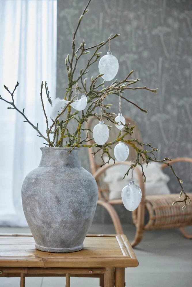 Zawieszka wielkanocna Estille 8,8 cm, Clear-white Lene Bjerre