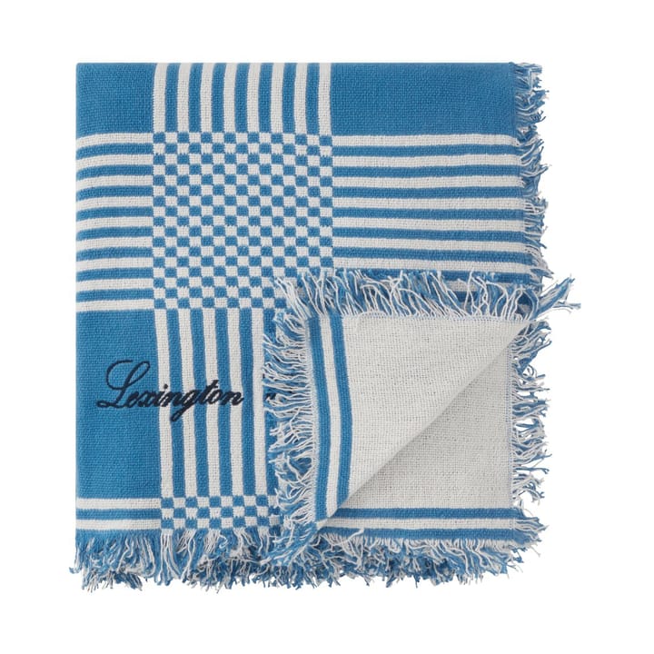 Bawełniany koc piknikowy Checked 150x150 cm, Blue Lexington