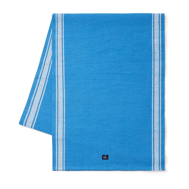 Bieżnik Cotton Jute Runner with Side Stripes 50x250 cm - Niebieski-biały - Lexington