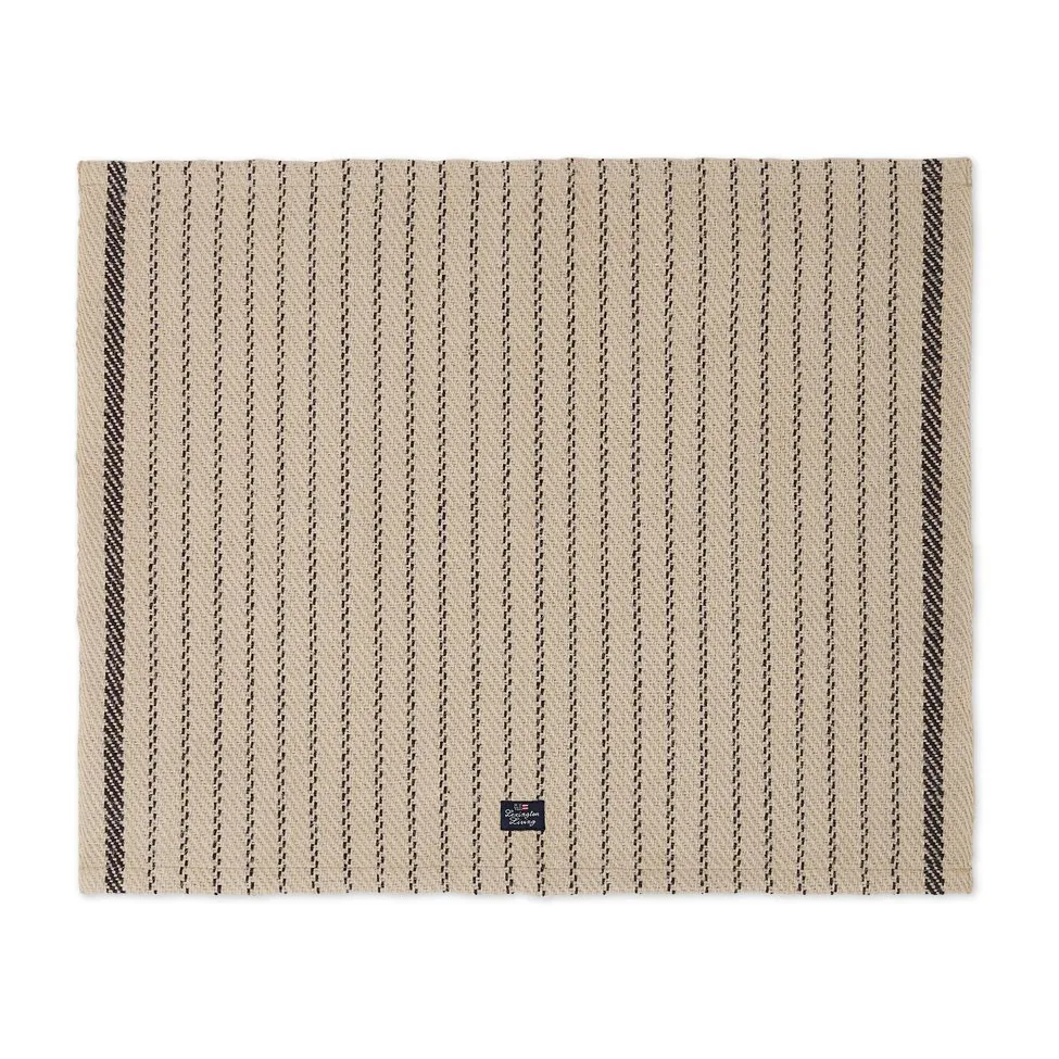 Bieżnik na stół Striped Jute Cotton 40x50 cm, Beige-dark gray Lexington