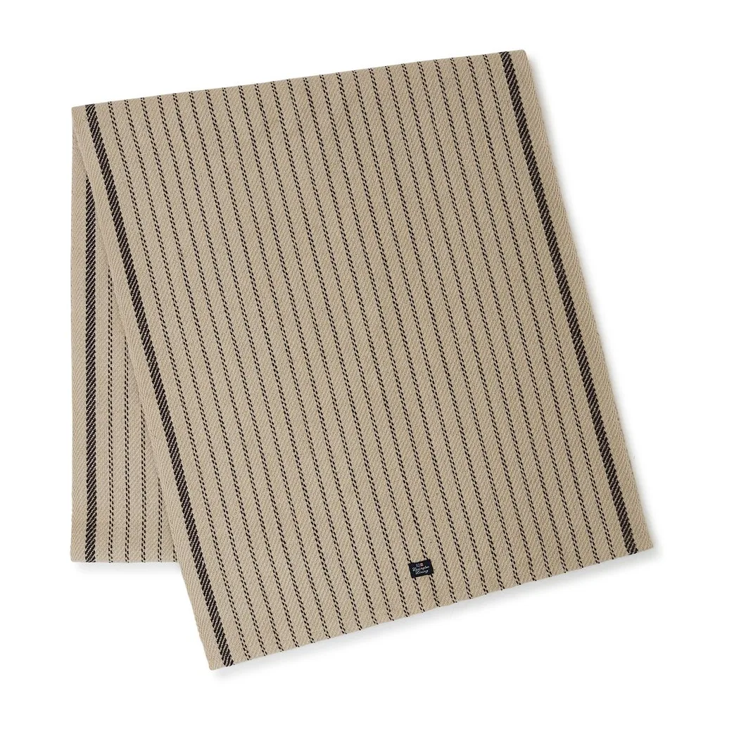 Bieżnik na stół Striped Jute Cotton 50x250 cm, Beige-dark gray Lexington
