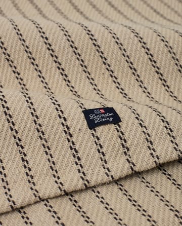 Bieżnik na stół Striped Jute Cotton 50x250 cm - Beige-dark gray - Lexington