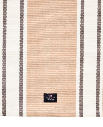  Bieżnik z bawełny organicznej Striped 50x250 cm - White-beige - Lexington