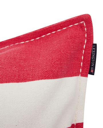 Block Stripe Printed poszewka na poduszkę 50x50 cm - Różowo-biały - Lexington