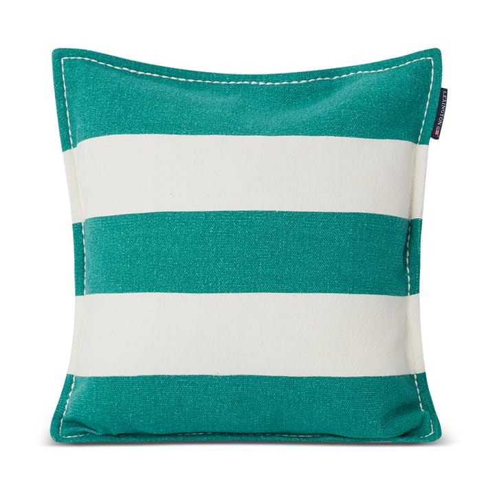 Block Stripe Printed poszewka na poduszkę 50x50 cm, Zielony-biały Lexington