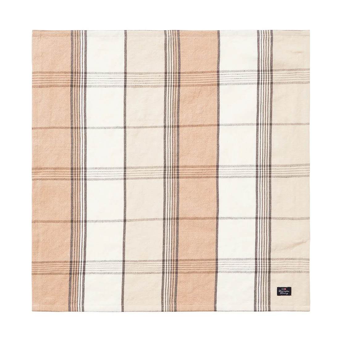 Checked Linen/Cotton serwetka materiałowa 50x50 cm, Beige Lexington