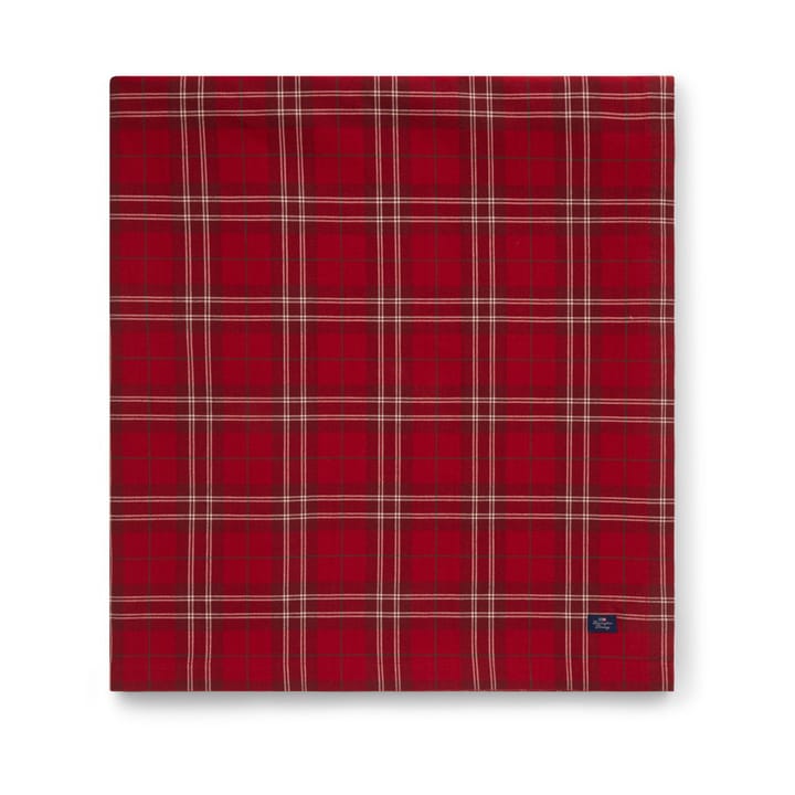 Checked Organic Cotton Oxford obrus 180x180 cm, Red-beige-green Lexington