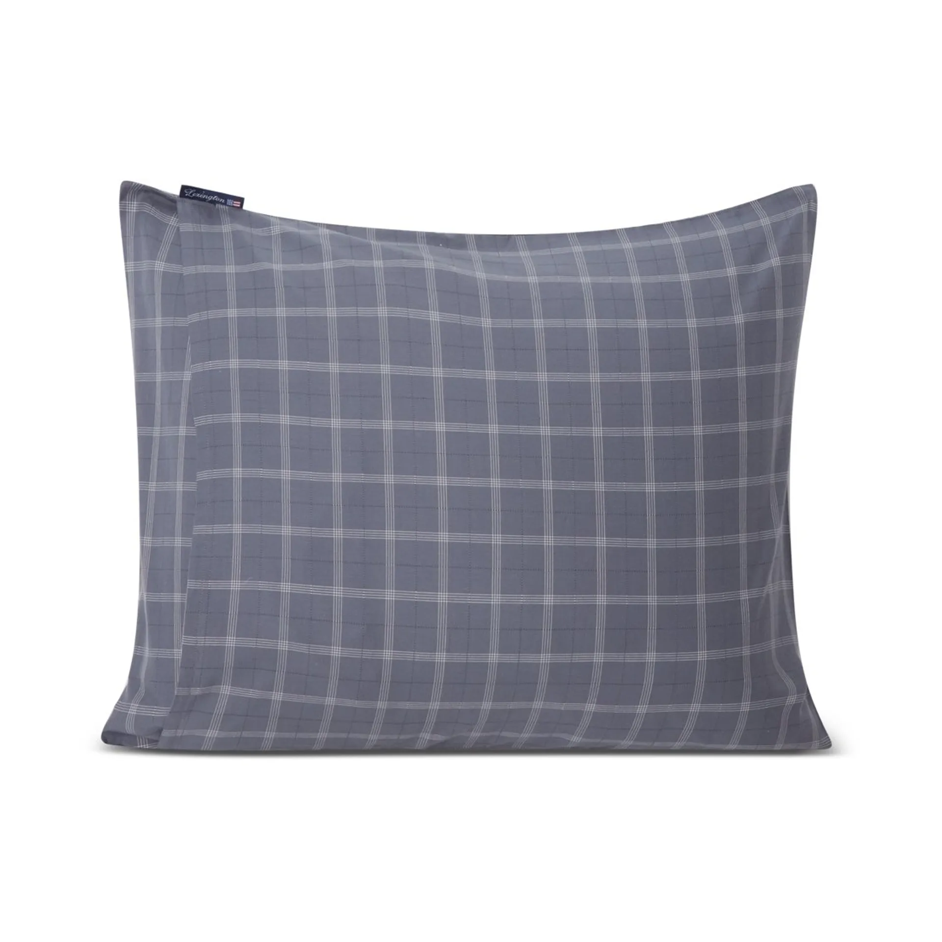 Checked Pinpoint Oxford poszewka 50x60 cm, Dove Lexington