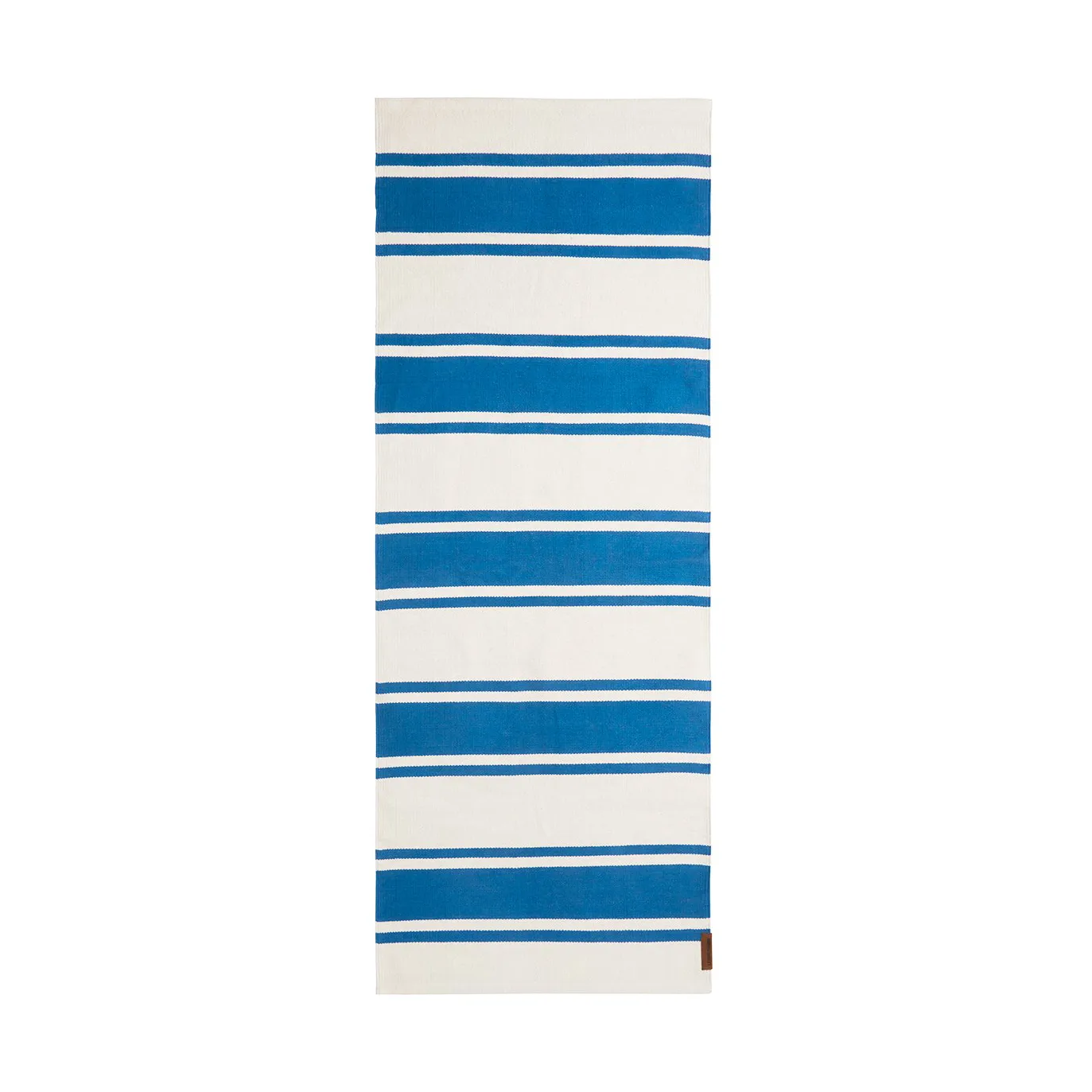 Chodnik z bawełny organicznej Striped 70x130 cm, Blue-white Lexington