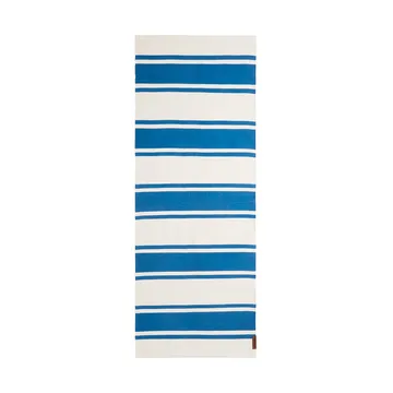 Chodnik z bawełny organicznej Striped 70x130 cm - Blue-white - Lexington