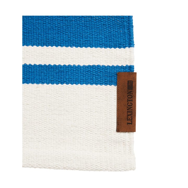 Chodnik z bawełny organicznej Striped 70x130 cm, Blue-white Lexington