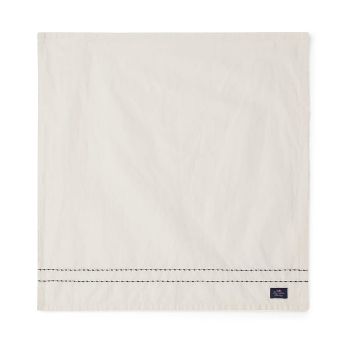 Cotton Linen tkanina serwetka stitches 50x50 cm - Off-white - Lexington