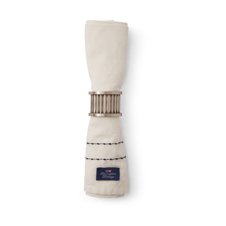 Cotton Linen tkanina serwetka stitches 50x50 cm, Off-white Lexington