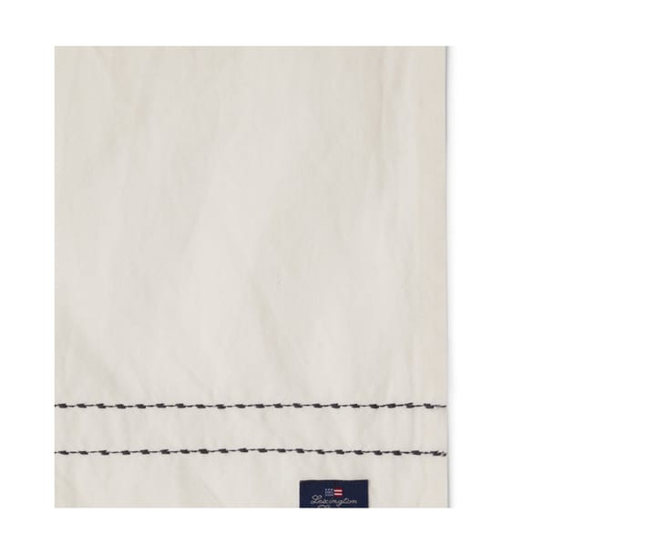 Cotton Linen tkanina serwetka stitches 50x50 cm - Off-white - Lexington