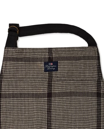 Fartuch Pepita Check Cotton Linen - Dark gray-beige - Lexington