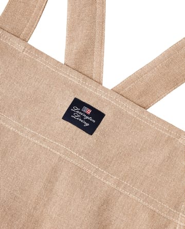 Fartuch z bawełny organicznej Twill - Beige - Lexington