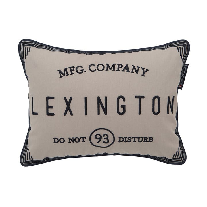 Hotel Do Not Disturb poszewka na poduszkę 30x40 cm - Beżowy - Lexington