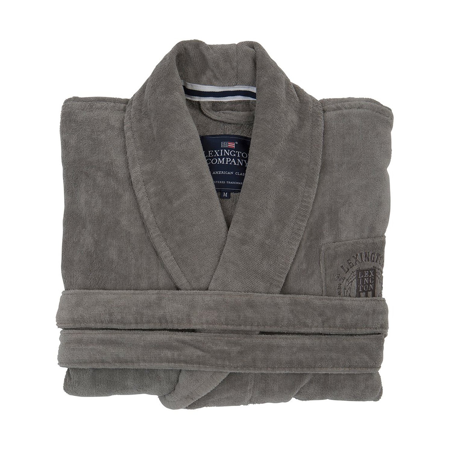 Lexington Hotel Velour szlafrok L Gray | Skandynawski Design | Szary