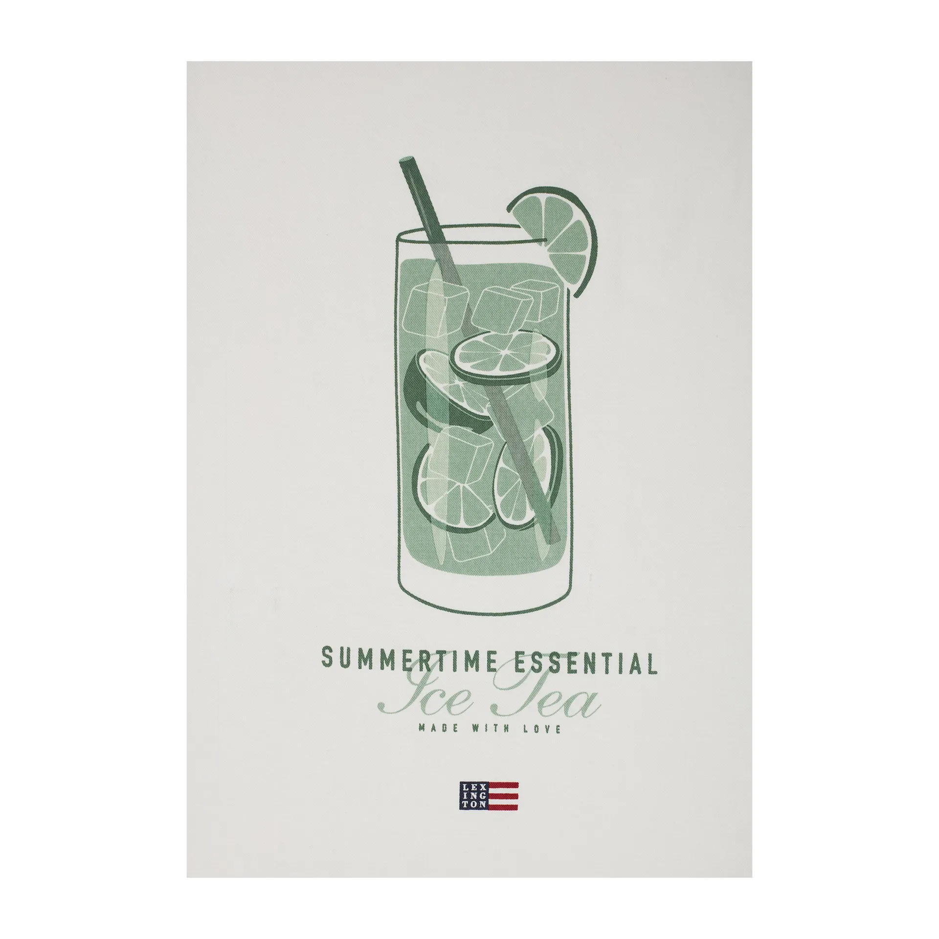 Ice Tea Organic Cotton Twill ręcznik kuchenny 50x70 cm, Biały Lexington