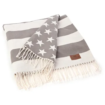 Icons Flaga pled 130x170 cm - Biało-szary - Lexington