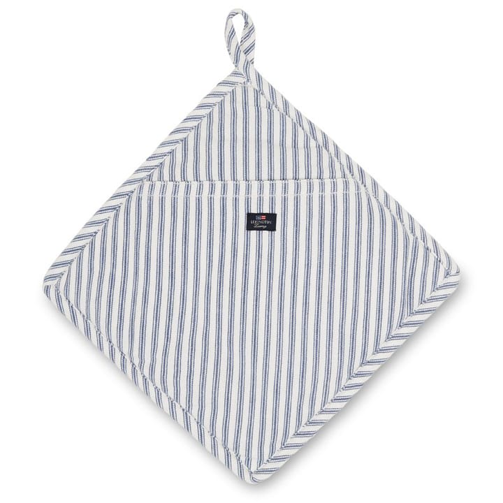 Icons Herringbone Striped łapka do garnków - Blue-white - Lexington