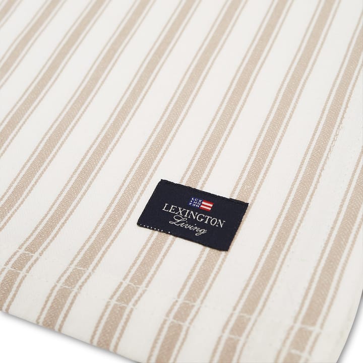 Icons Herringbone Striped bieżnik 50x150 cm - Beige-white - Lexington