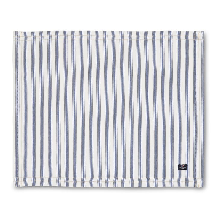 Icons Herringbone Striped mata stołowa 40x50 cm - Blue-white - Lexington