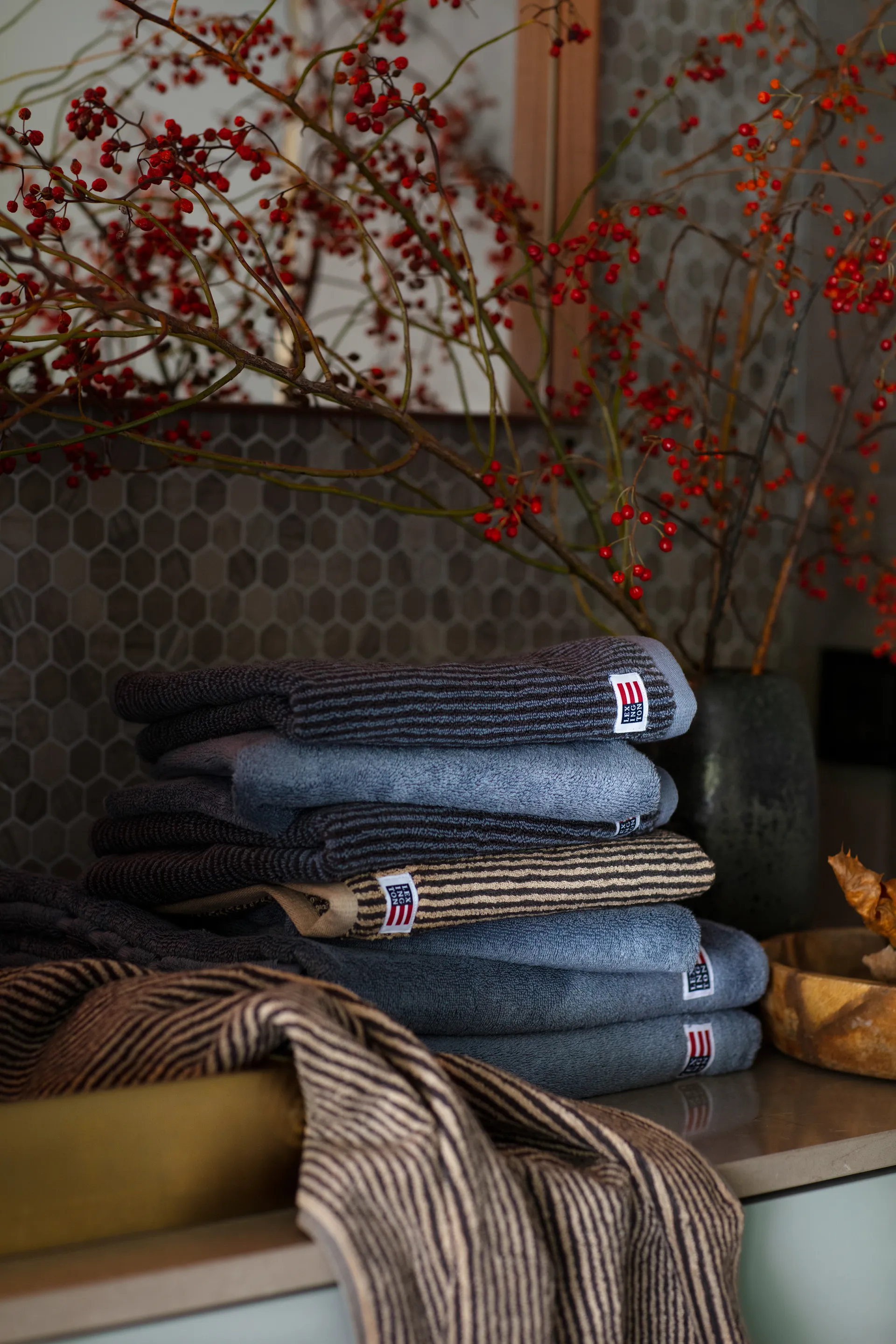 Icons Original ręcznik kąpielowy 70x130 cm, Steel Blue Lexington