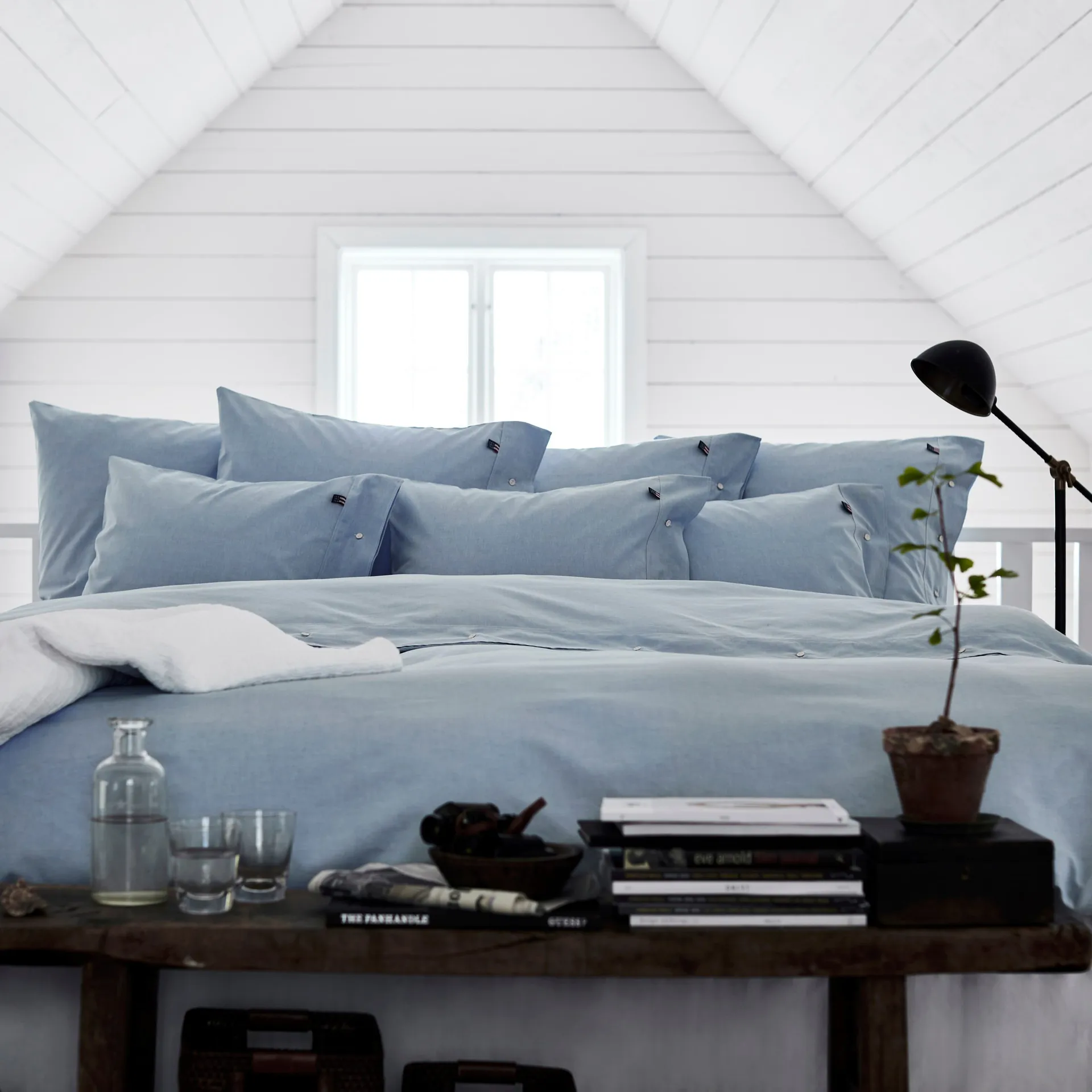 Icons Pin Point poszwa na kołdrę 220x220 cm, Blue Lexington