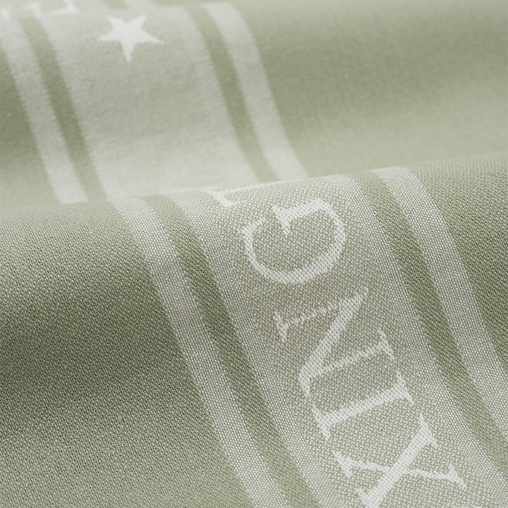 Icons Star ręcznik kuchenny 50x70 cm - Szałwia zielono-biała - Lexington