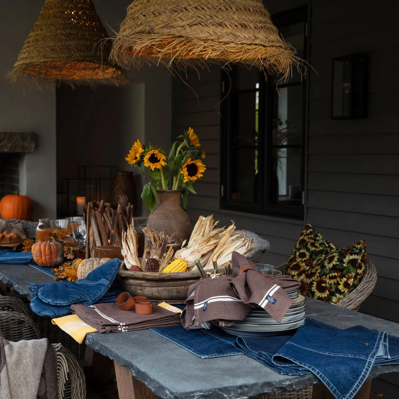 Ikony Denim rękawica do garnków, Denim blue Lexington