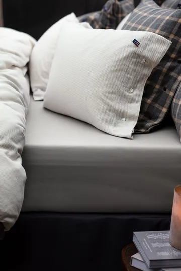 Ikony Prześcieradło naciągane 180x200 cm - Jasnoszary - Lexington