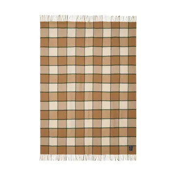 Koc Checked Recycled Wool 130x170 cm - Beige-Light beige-green - Lexington