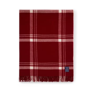 Koc Checked Recycled Wool 130x170 cm - Red-white - Lexington