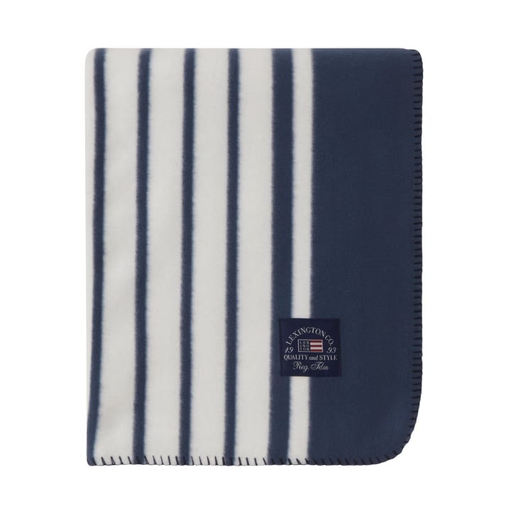 Koc polarowy Striped Recycled Polyester, Navy Lexington