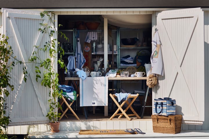 Kubek gliniany z nadrukiem - Blue-White - Lexington