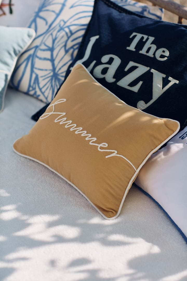 Lazy Days Denim Twill Bawełniana poszewka na poduszkę 50x50 cm, Denim blue Lexington