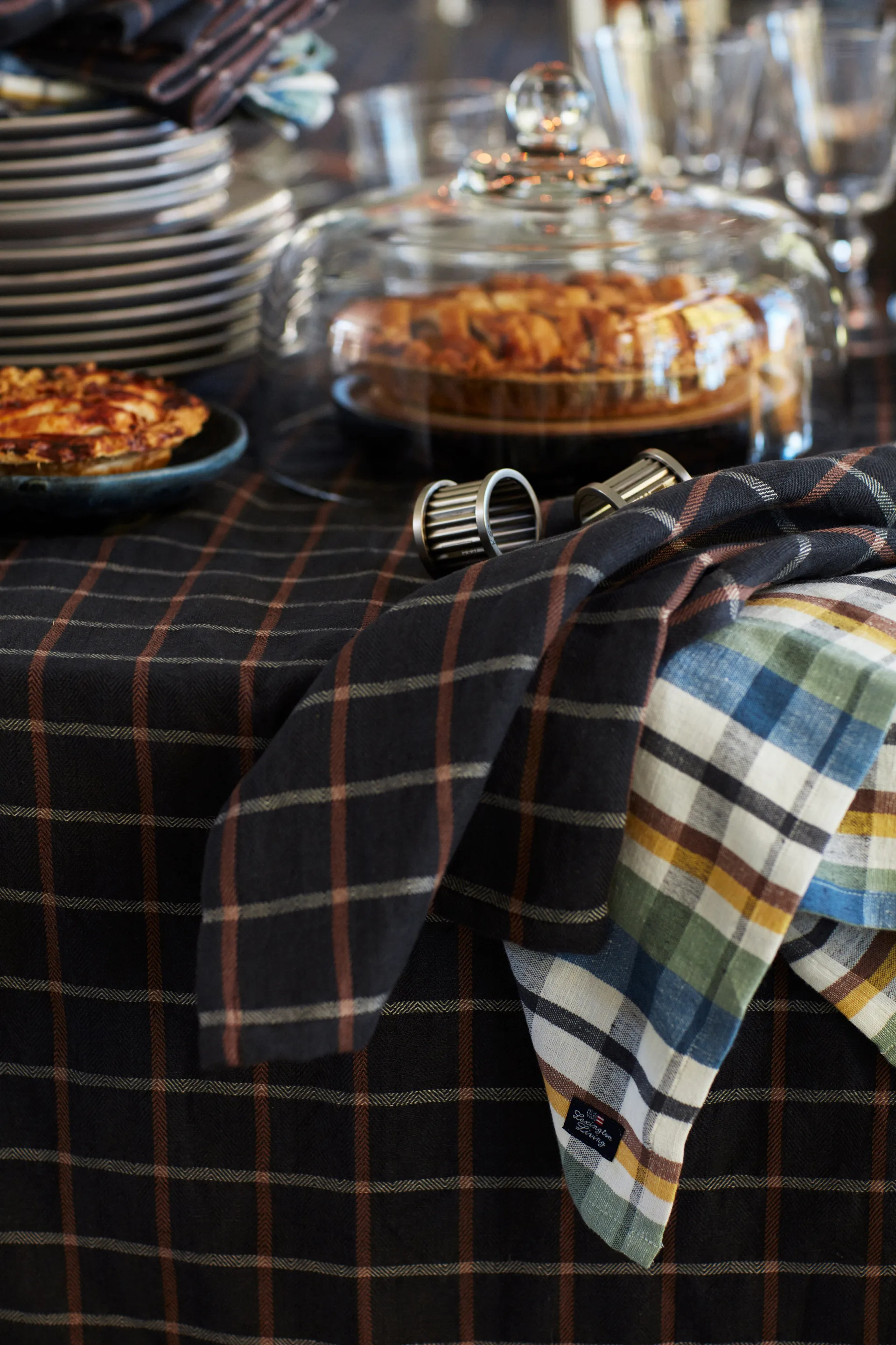 Lexington obrączka na serwetki striped Ø4,8 cm, Brass Lexington