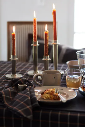 Lexington świecznik striped 20 cm - Brass - Lexington