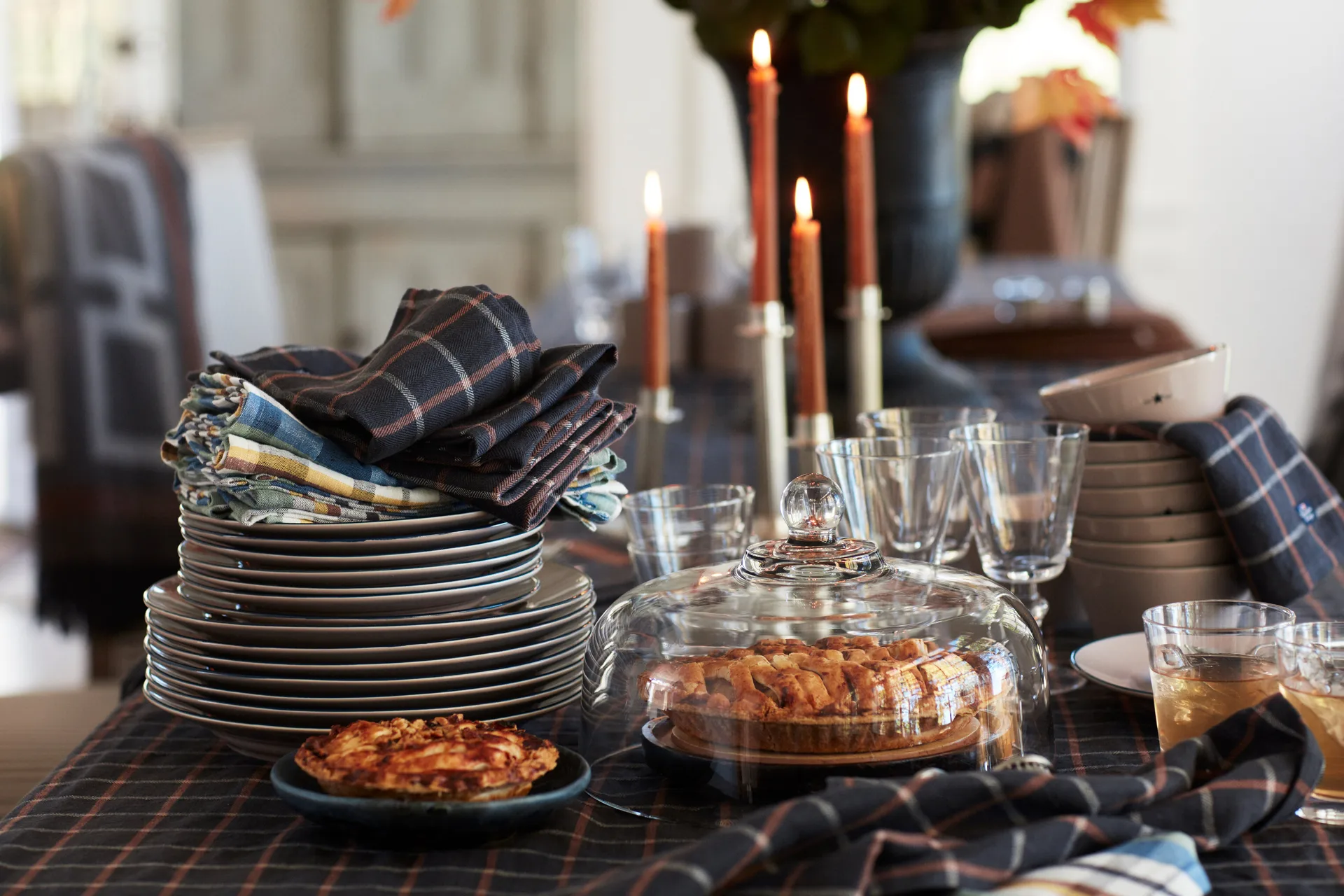 Lexington świecznik striped 20 cm, Brass Lexington